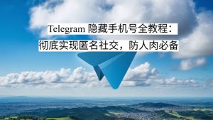 Telegram 隐藏手机号全教程：彻底实现匿名社交，防人肉必备
